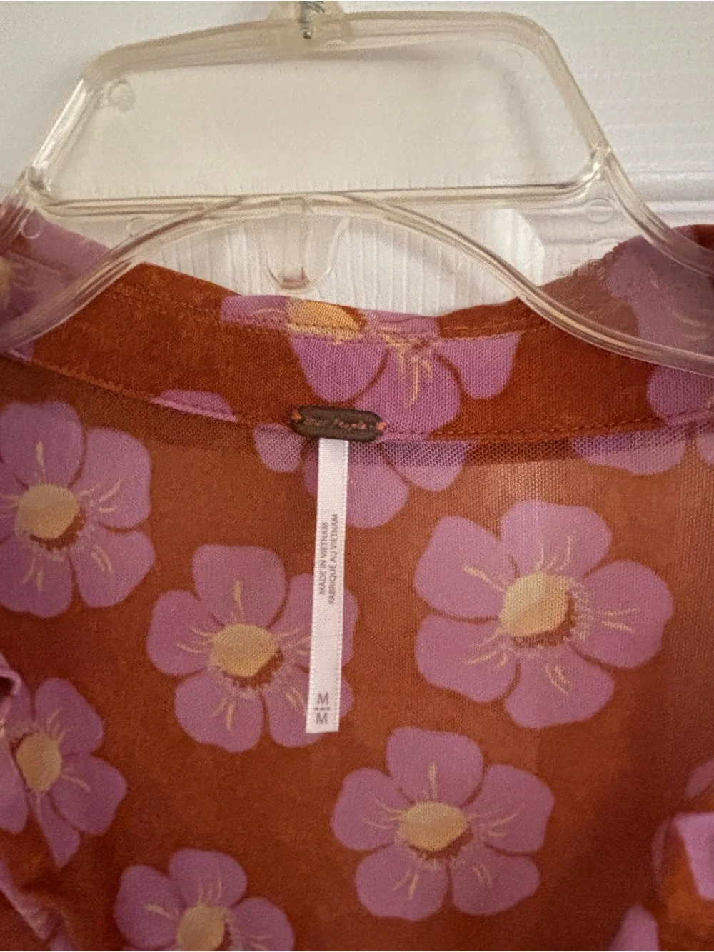 Free People sheer floral